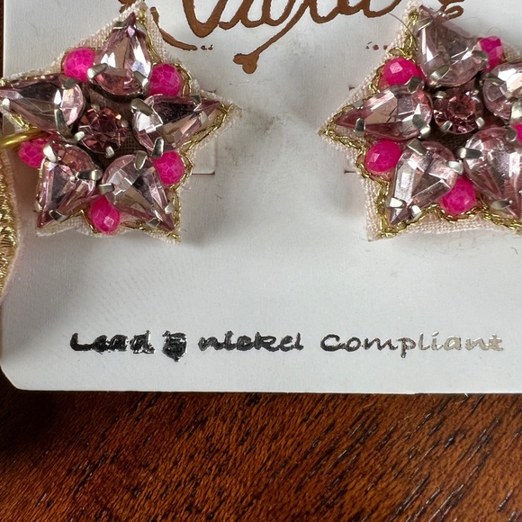 Hope Breast Cancer Awareness Seed Bead Earrings - Picture 3 of 6